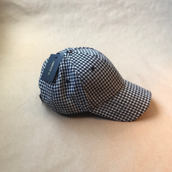 houndstooth baseball cap